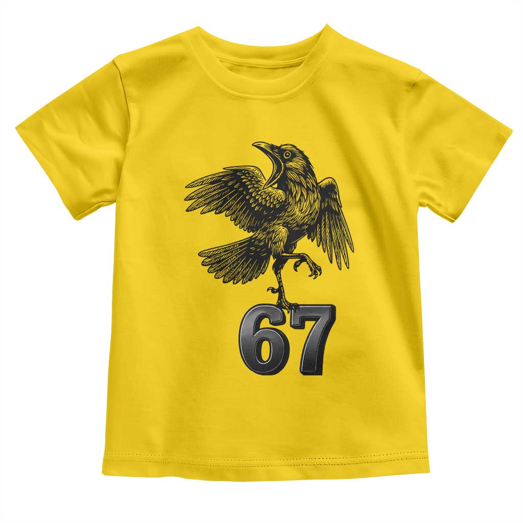 Funny Raven Brainrot Six Seven Meme Gift Toddler T Shirt - Wonder Print Shop