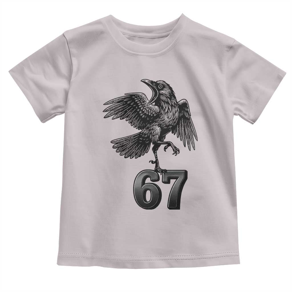 Funny Raven Brainrot Six Seven Meme Gift Toddler T Shirt - Wonder Print Shop