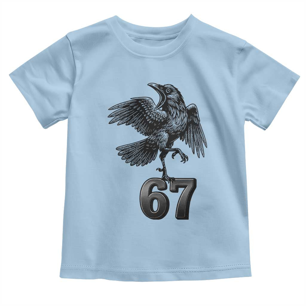 Funny Raven Brainrot Six Seven Meme Gift Toddler T Shirt - Wonder Print Shop