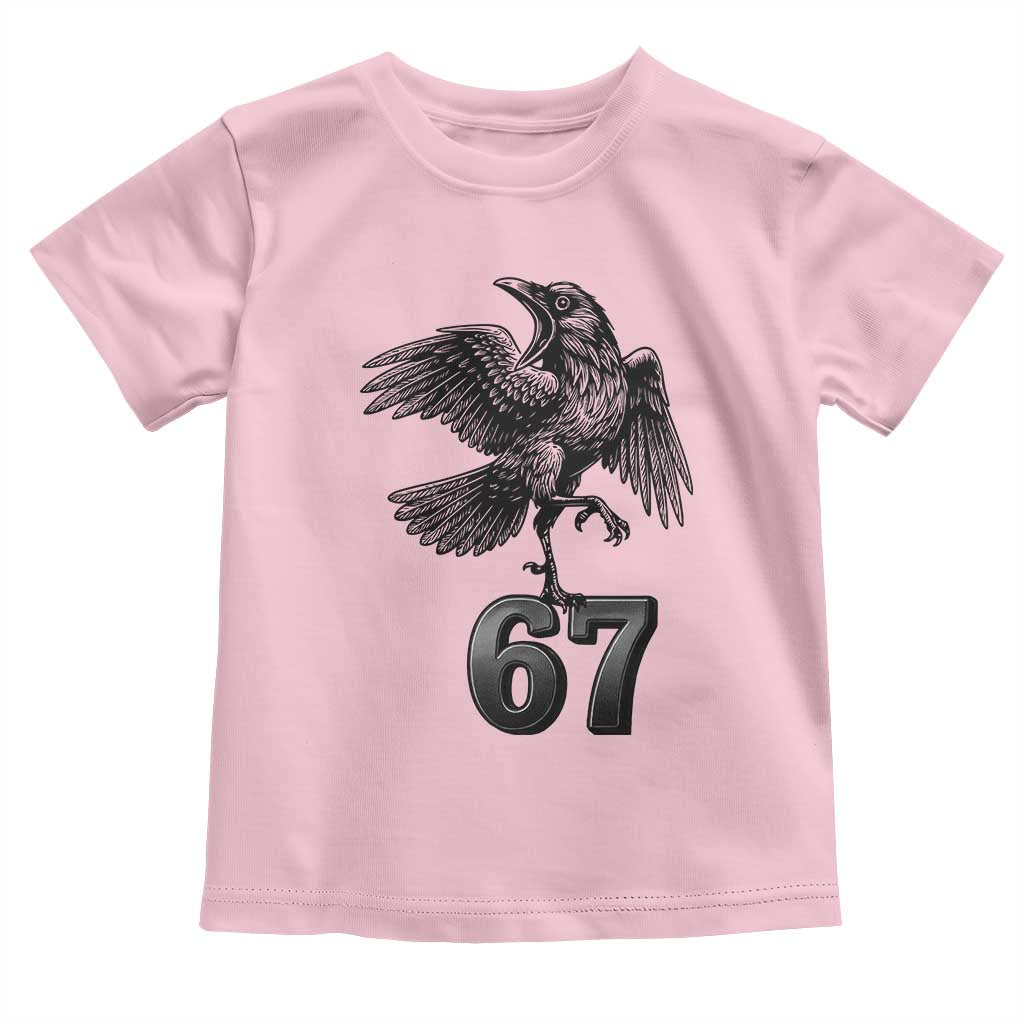 Funny Raven Brainrot Six Seven Meme Gift Toddler T Shirt - Wonder Print Shop
