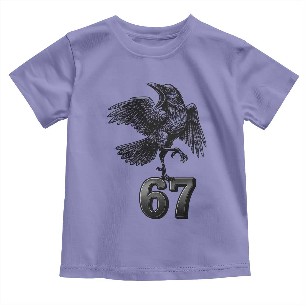 Funny Raven Brainrot Six Seven Meme Gift Toddler T Shirt - Wonder Print Shop