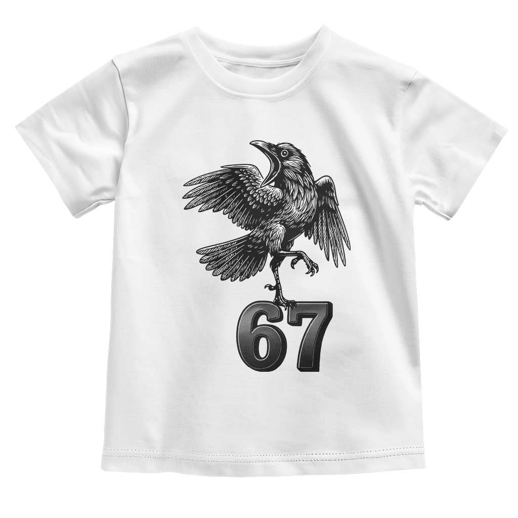 Funny Raven Brainrot Six Seven Meme Gift Toddler T Shirt - Wonder Print Shop