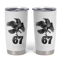 Funny Raven Brainrot Six Seven Meme Gift Tumbler Cup - Wonder Print Shop
