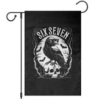 Gothic Raven Brainrot Six Seven Garden Flag Gen Z Alpha Gift - Wonder Print Shop