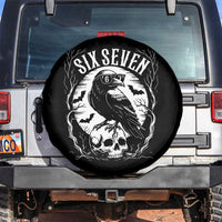 Gothic Raven Brainrot Six Seven Spare Tire Cover Gen Z Alpha Gift - Wonder Print Shop