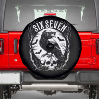 Gothic Raven Brainrot Six Seven Spare Tire Cover Gen Z Alpha Gift - Wonder Print Shop