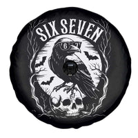 Gothic Raven Brainrot Six Seven Spare Tire Cover Gen Z Alpha Gift - Wonder Print Shop