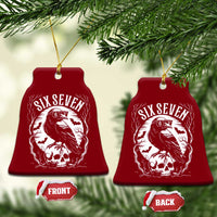 Gothic Raven Brainrot Six Seven Ceramic Ornament Gen Z Alpha Gift - Wonder Print Shop