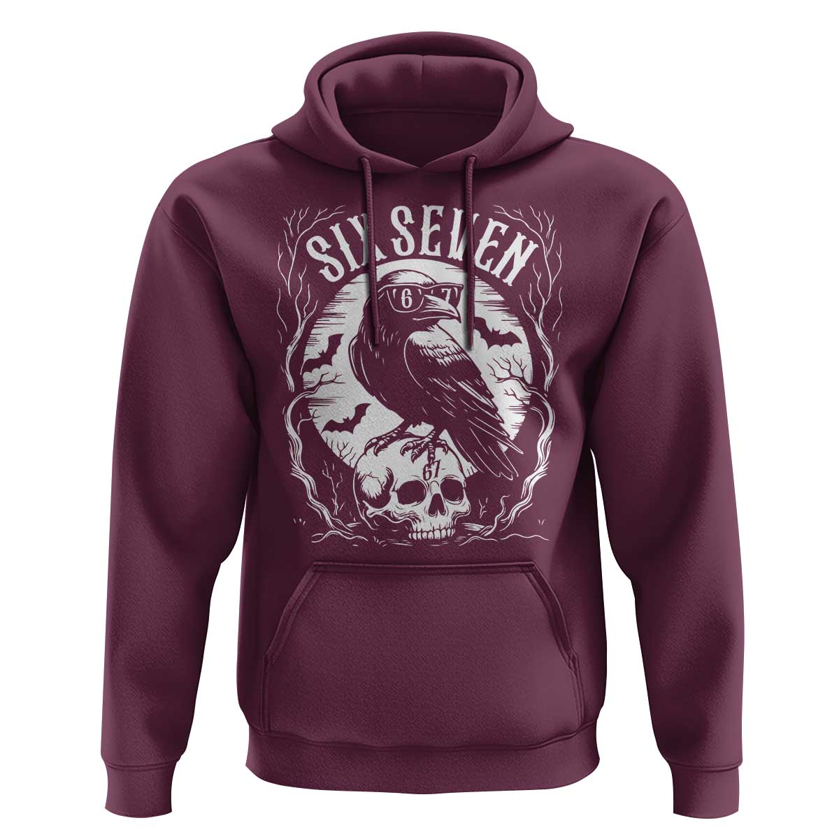 Gothic Raven Brainrot Six Seven Hoodie Gen Z Alpha Gift - Wonder Print Shop
