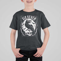 Gothic Raven Brainrot Six Seven T Shirt For Kid Gen Z Alpha Gift - Wonder Print Shop