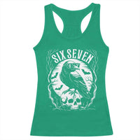 Gothic Raven Brainrot Six Seven Racerback Tank Top Gen Z Alpha Gift - Wonder Print Shop