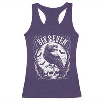 Gothic Raven Brainrot Six Seven Racerback Tank Top Gen Z Alpha Gift - Wonder Print Shop