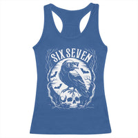 Gothic Raven Brainrot Six Seven Racerback Tank Top Gen Z Alpha Gift - Wonder Print Shop