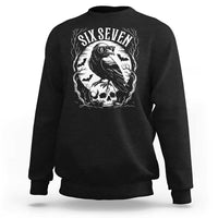 Gothic Raven Brainrot Six Seven Sweatshirt Gen Z Alpha Gift - Wonder Print Shop