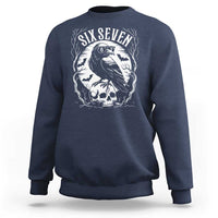 Gothic Raven Brainrot Six Seven Sweatshirt Gen Z Alpha Gift - Wonder Print Shop