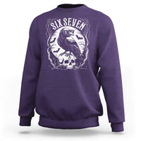 Gothic Raven Brainrot Six Seven Sweatshirt Gen Z Alpha Gift - Wonder Print Shop