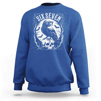 Gothic Raven Brainrot Six Seven Sweatshirt Gen Z Alpha Gift - Wonder Print Shop