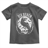 Gothic Raven Brainrot Six Seven Toddler T Shirt Gen Z Alpha Gift - Wonder Print Shop