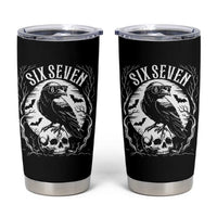 Gothic Raven Brainrot Six Seven Tumbler Cup Gen Z Alpha Gift - Wonder Print Shop