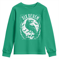Gothic Raven Brainrot Six Seven Youth Sweatshirt Gen Z Alpha Gift - Wonder Print Shop