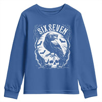 Gothic Raven Brainrot Six Seven Youth Sweatshirt Gen Z Alpha Gift - Wonder Print Shop
