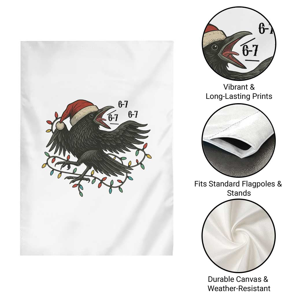 Funny Raven Six Seven Meme Garden Flag Christmas Gift For Gen Z - Wonder Print Shop