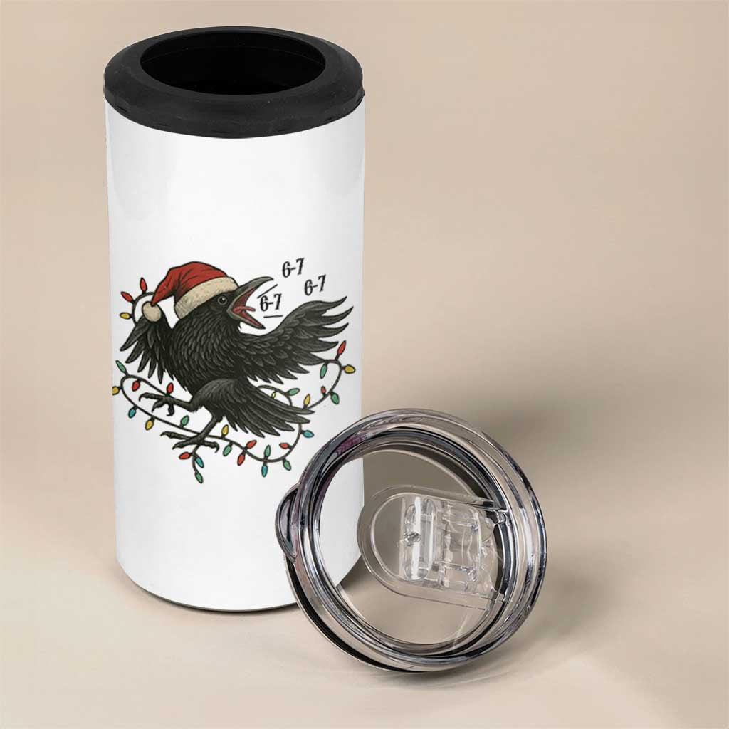 Funny Raven Six Seven Meme 4 in 1 Can Cooler Tumbler Christmas Gift For Gen Z - Wonder Print Shop