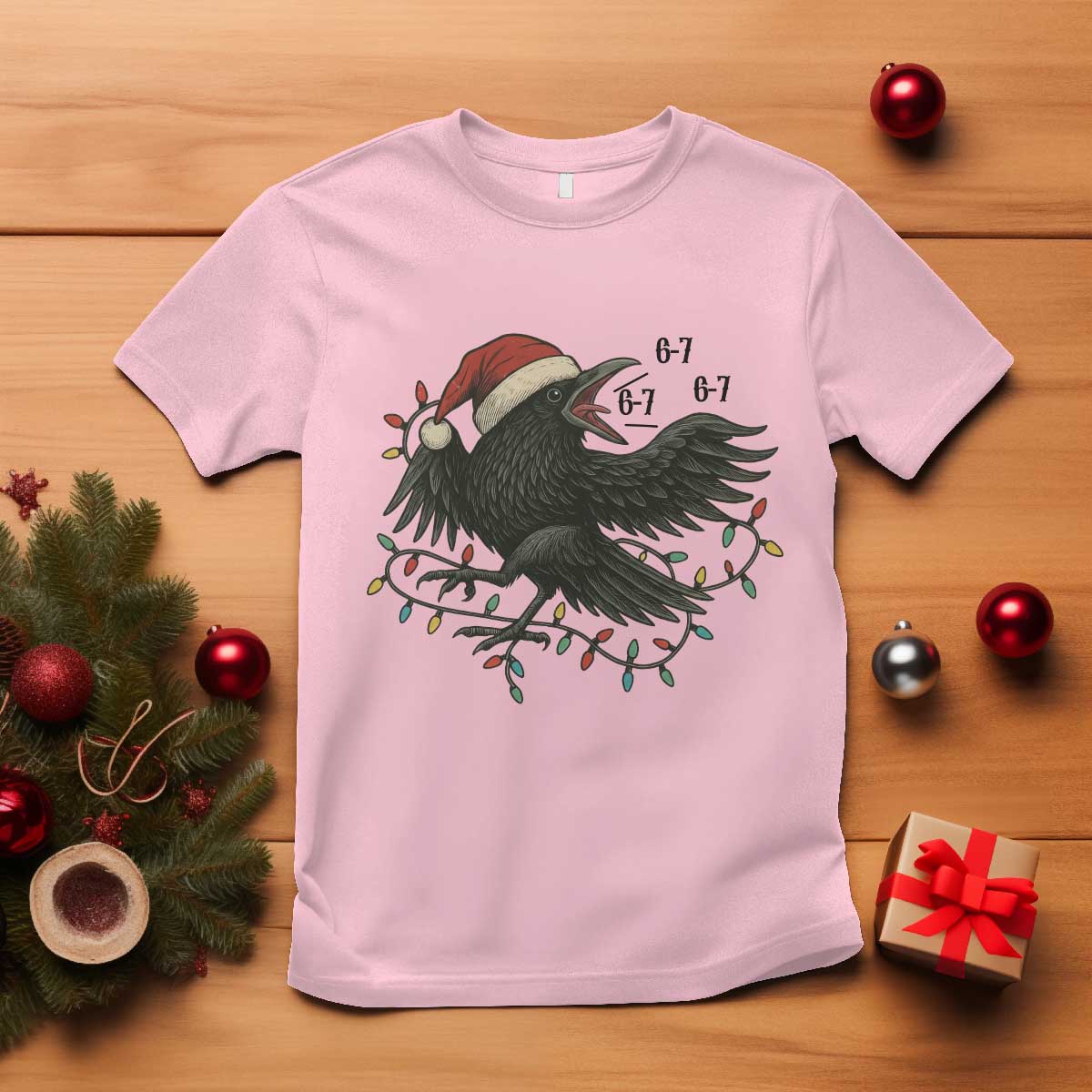 Funny Raven Six Seven Meme T Shirt Christmas Gift For Gen Z - Wonder Print Shop