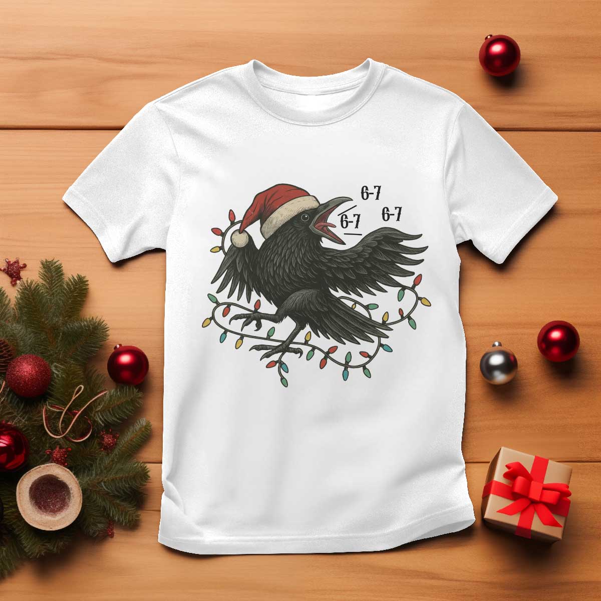 Funny Raven Six Seven Meme T Shirt Christmas Gift For Gen Z - Wonder Print Shop