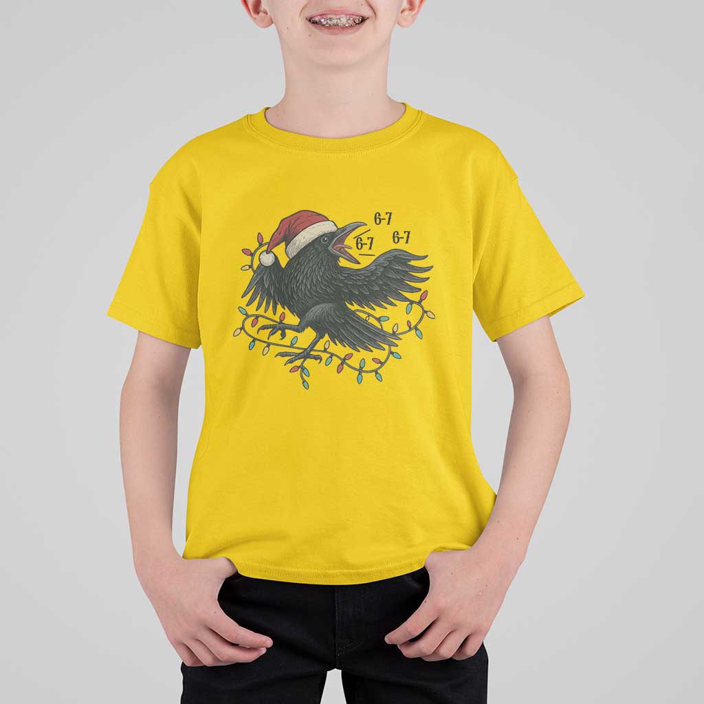 Funny Raven Six Seven Meme T Shirt For Kid Christmas Gift For Gen Z - Wonder Print Shop