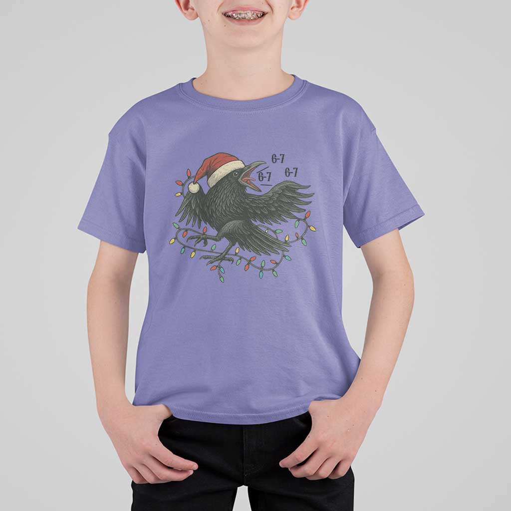 Funny Raven Six Seven Meme T Shirt For Kid Christmas Gift For Gen Z - Wonder Print Shop