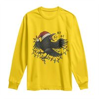 Funny Raven Six Seven Meme Long Sleeve Shirt Christmas Gift For Gen Z - Wonder Print Shop