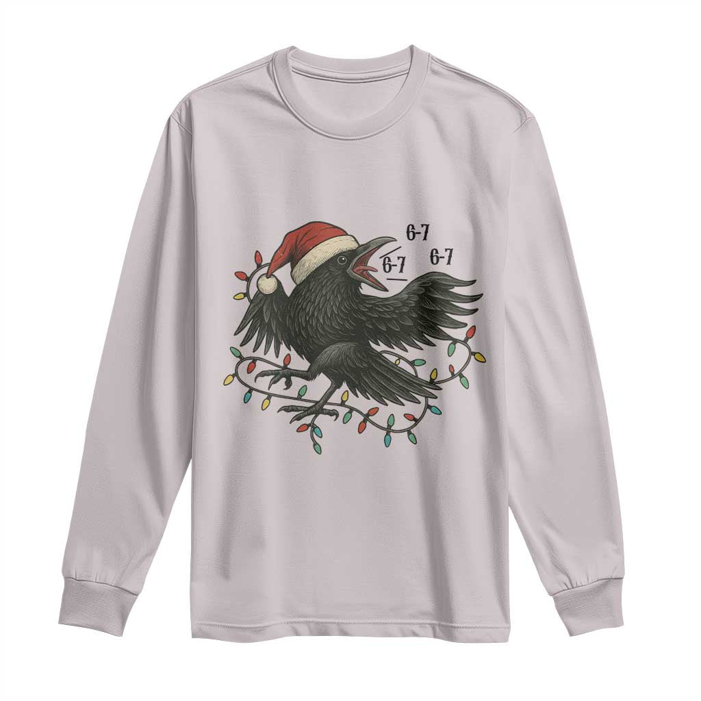 Funny Raven Six Seven Meme Long Sleeve Shirt Christmas Gift For Gen Z - Wonder Print Shop