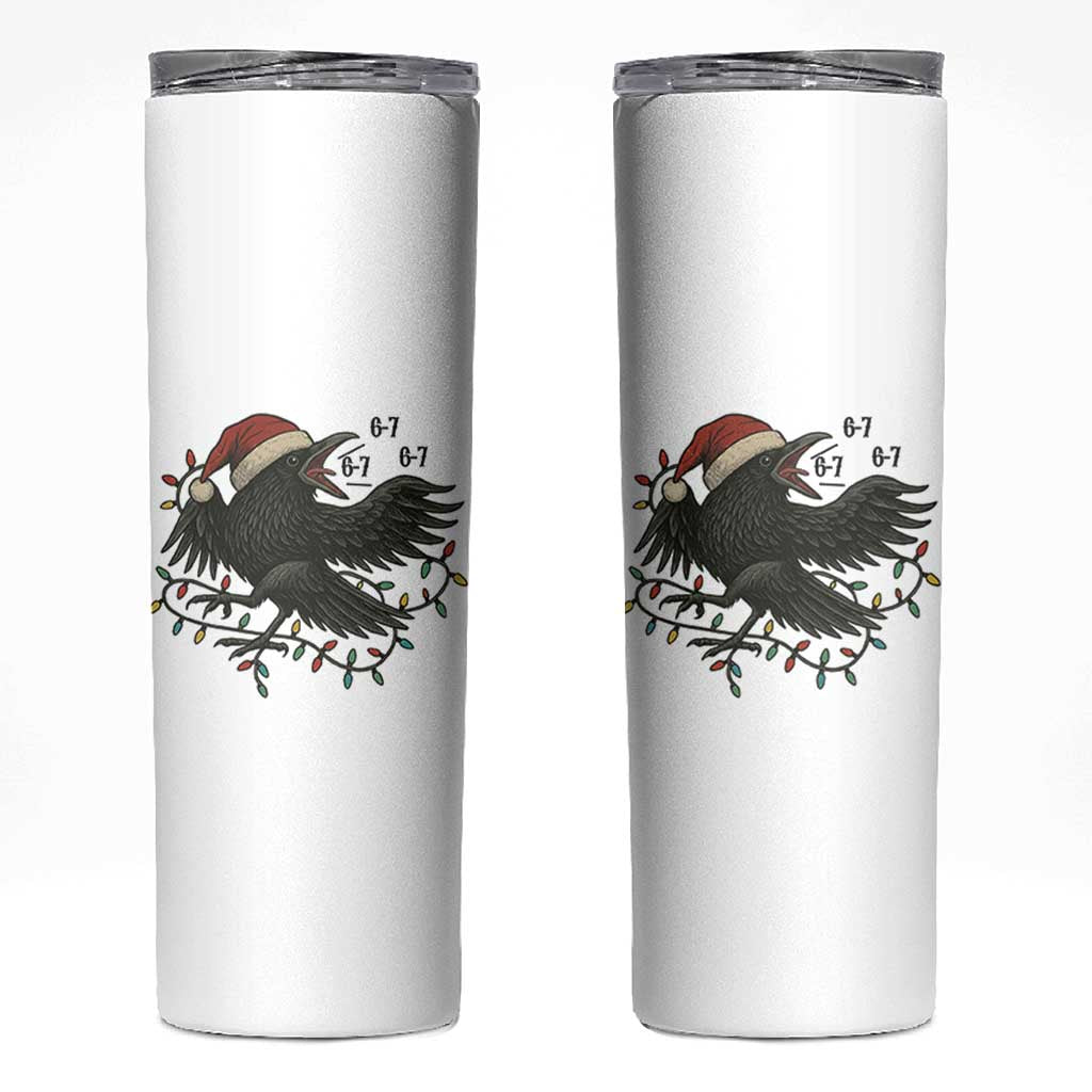 Funny Raven Six Seven Meme Skinny Tumbler Christmas Gift For Gen Z - Wonder Print Shop