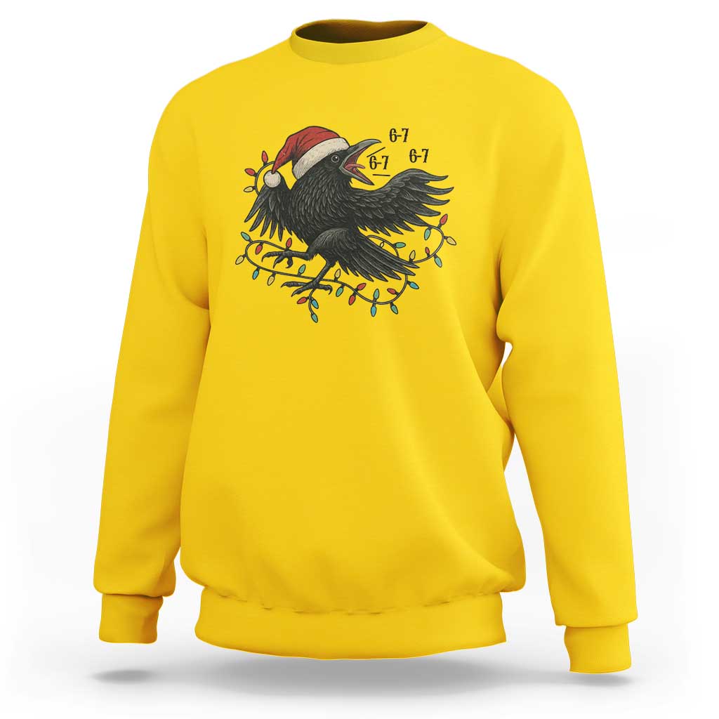 Funny Raven Six Seven Meme Sweatshirt Christmas Gift For Gen Z - Wonder Print Shop