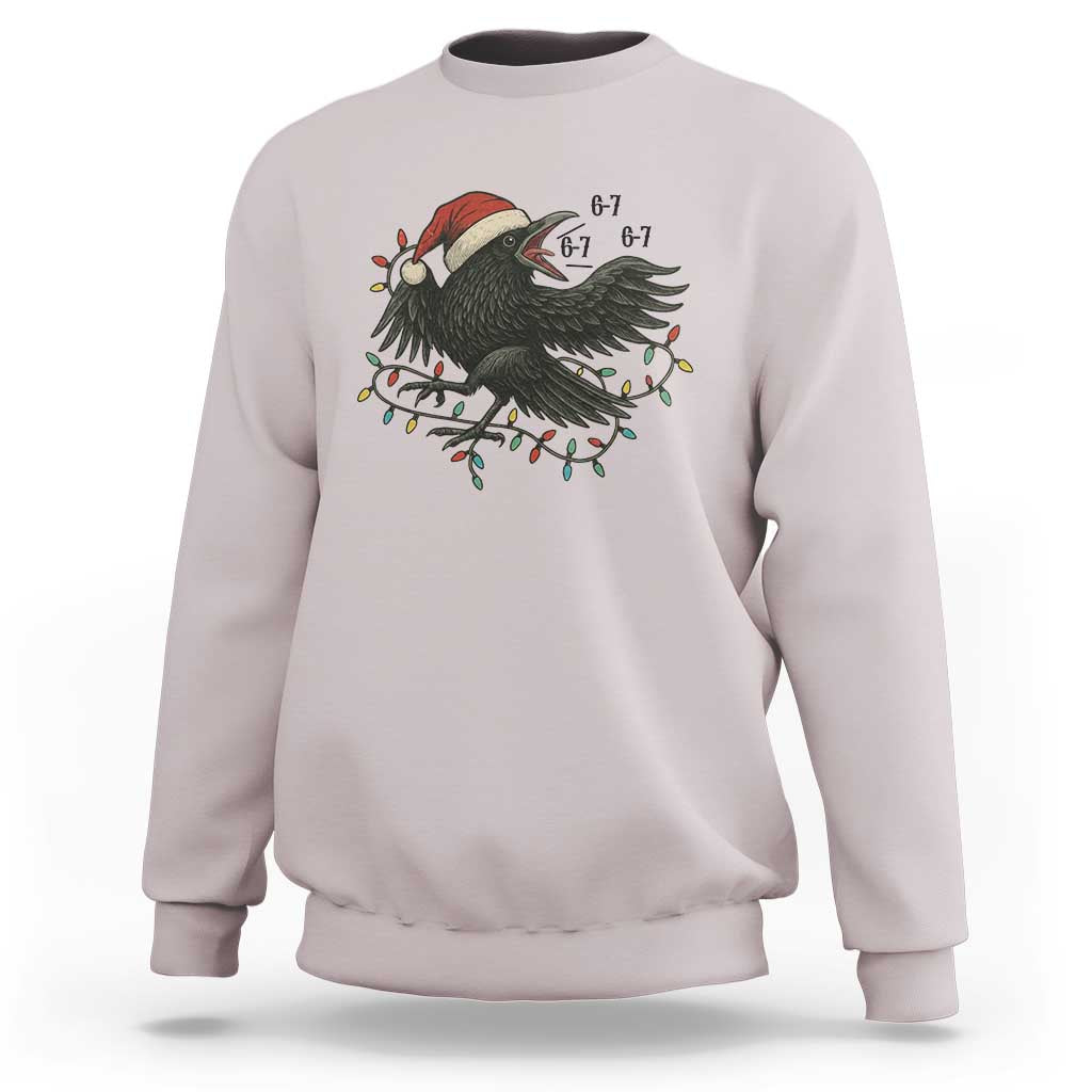 Funny Raven Six Seven Meme Sweatshirt Christmas Gift For Gen Z - Wonder Print Shop