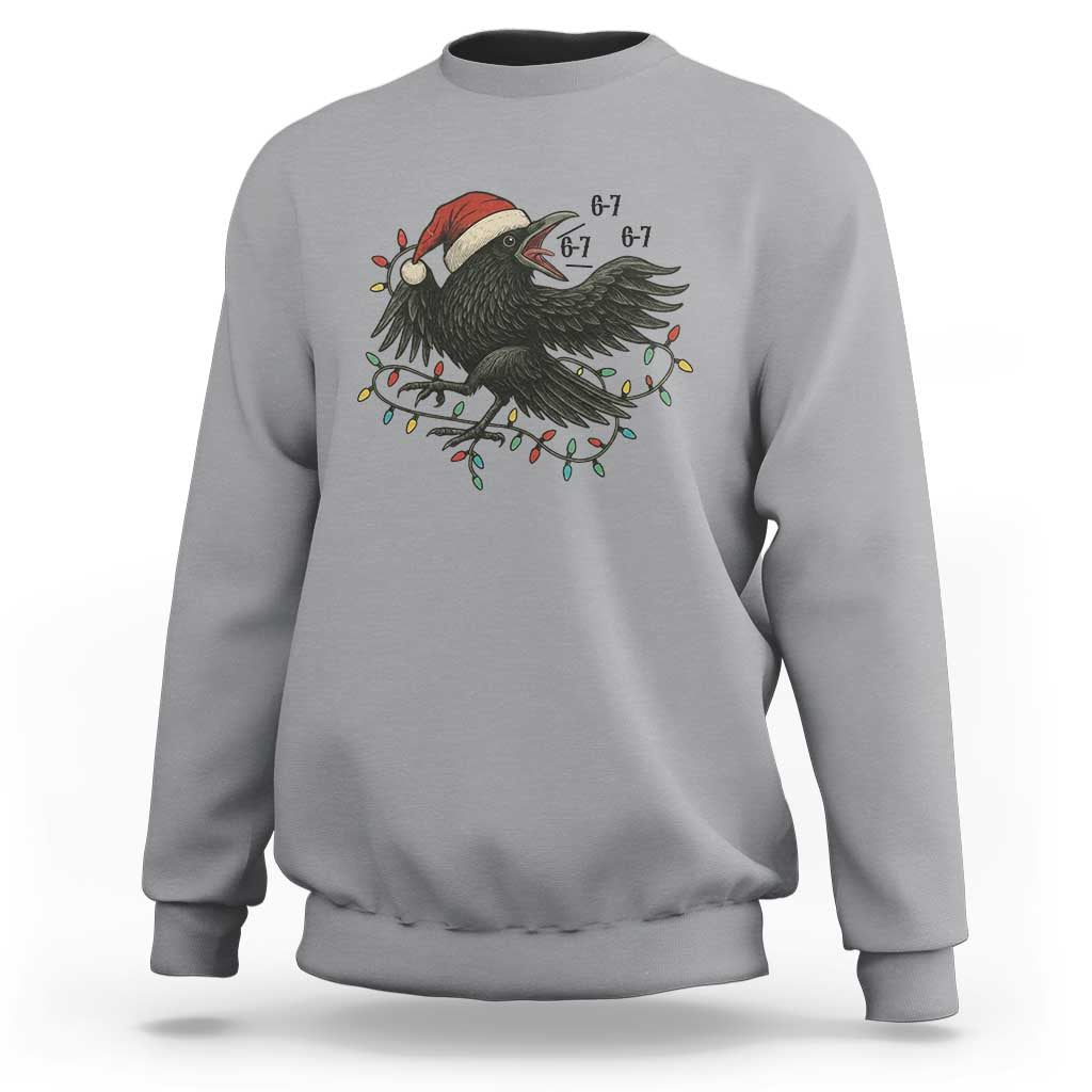 Funny Raven Six Seven Meme Sweatshirt Christmas Gift For Gen Z - Wonder Print Shop