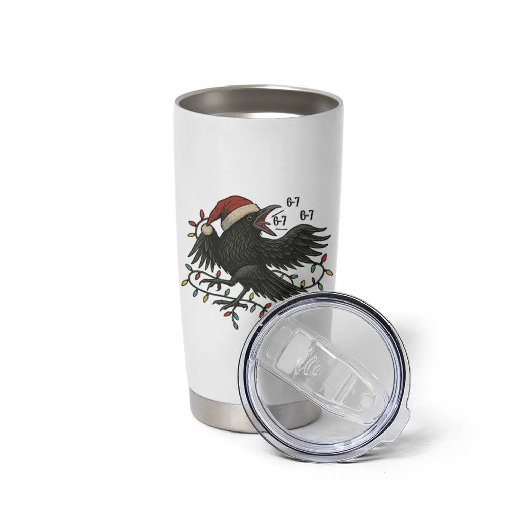 Funny Raven Six Seven Meme Tumbler Cup Christmas Gift For Gen Z - Wonder Print Shop
