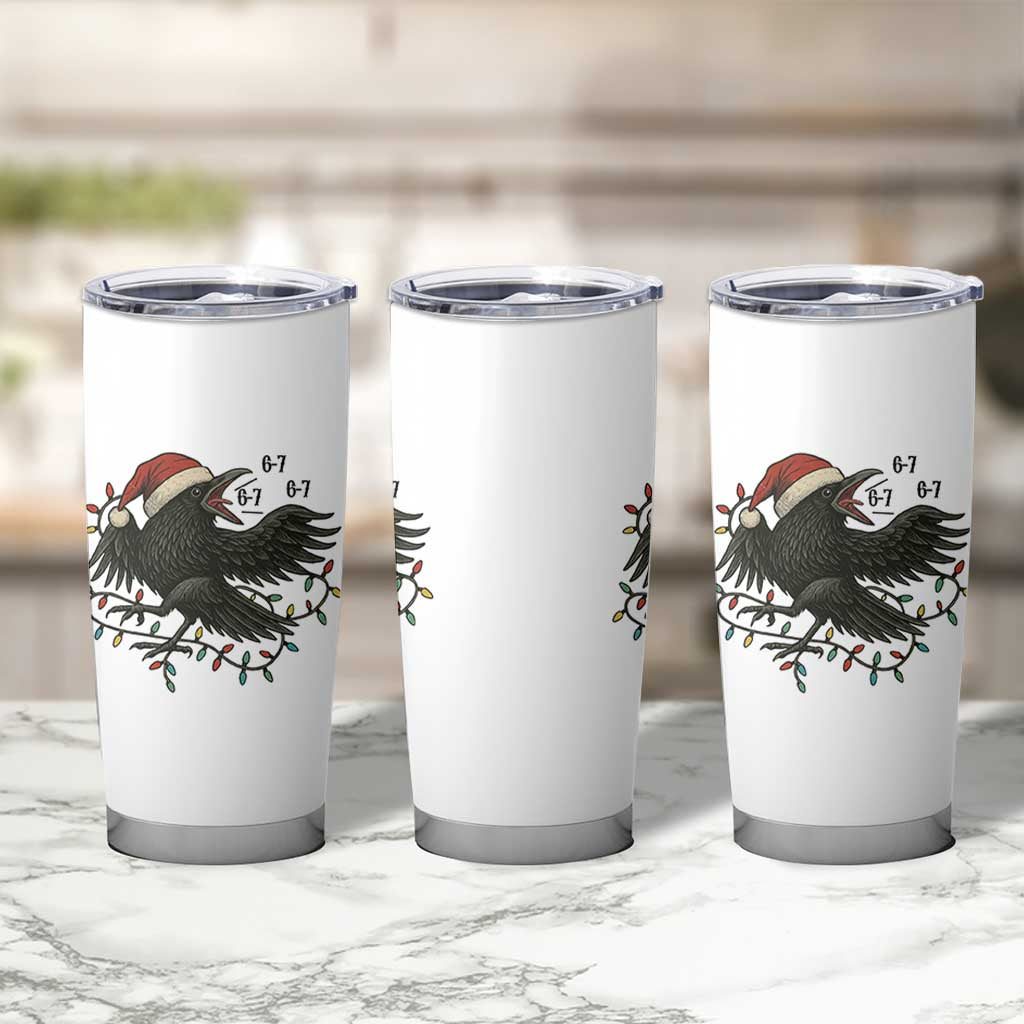 Funny Raven Six Seven Meme Tumbler Cup Christmas Gift For Gen Z - Wonder Print Shop