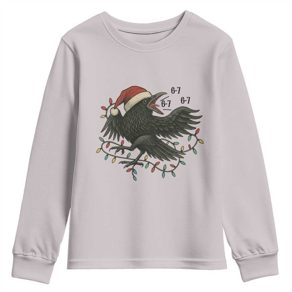 Funny Raven Six Seven Meme Youth Sweatshirt Christmas Gift For Gen Z - Wonder Print Shop