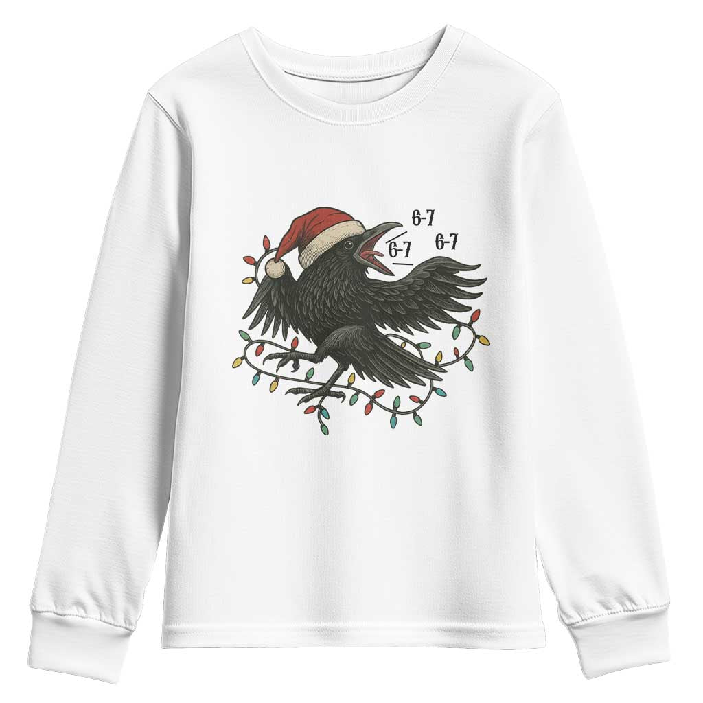 Funny Raven Six Seven Meme Youth Sweatshirt Christmas Gift For Gen Z - Wonder Print Shop