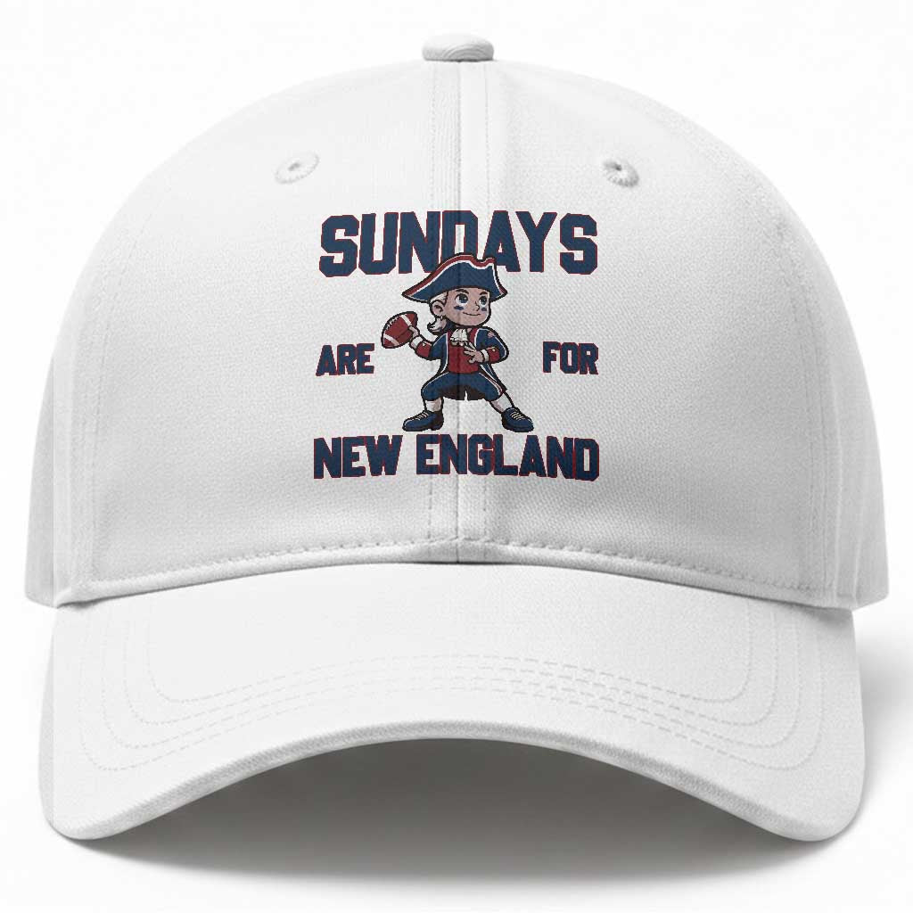 Sundays Are For NE Baseball Cap Game Day Sports Fan Gift