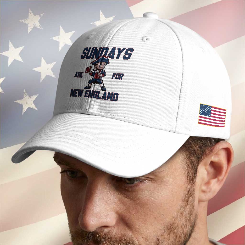 Sundays Are For NE Baseball Cap Game Day Sports Fan Gift