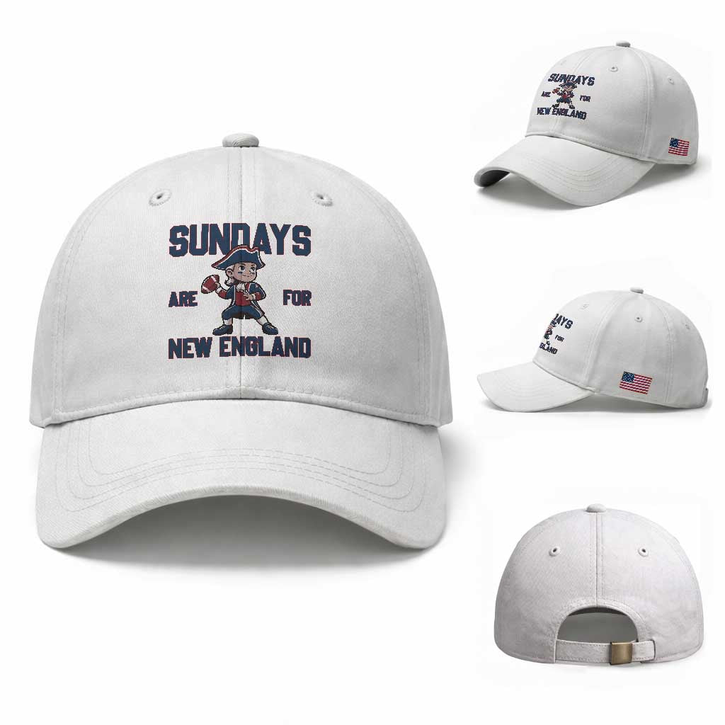 Sundays Are For NE Baseball Cap Game Day Sports Fan Gift