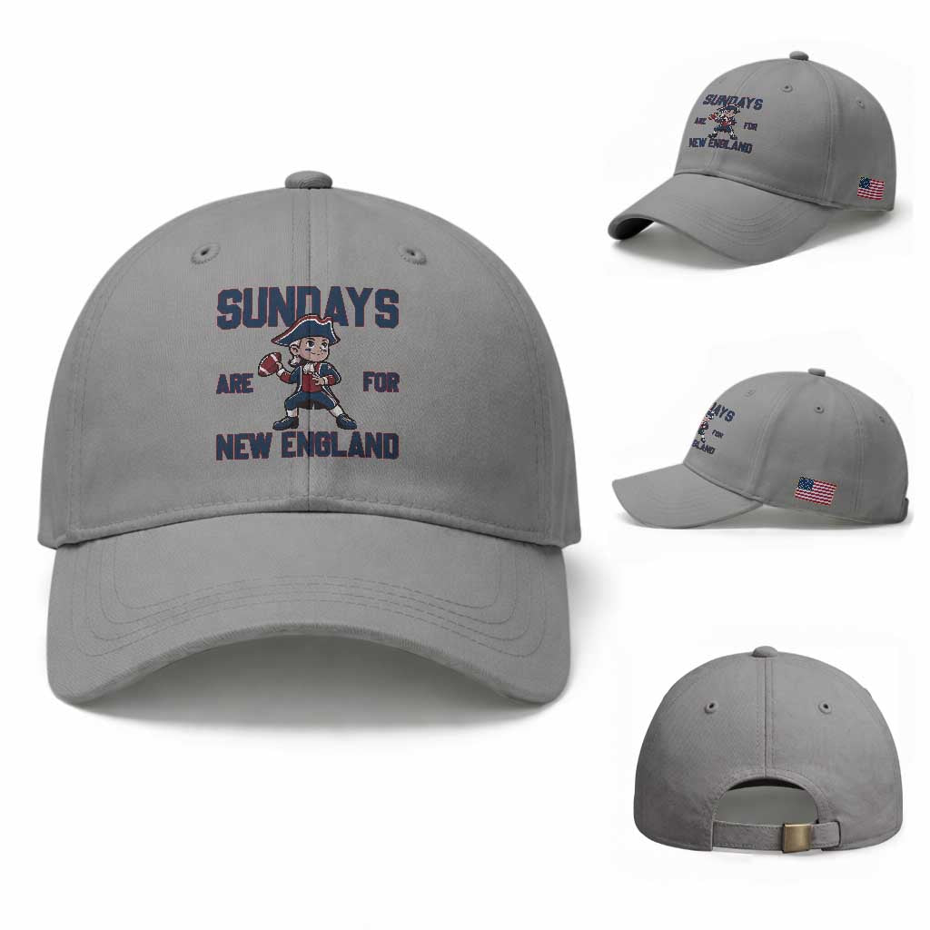 Sundays Are For NE Baseball Cap Game Day Sports Fan Gift