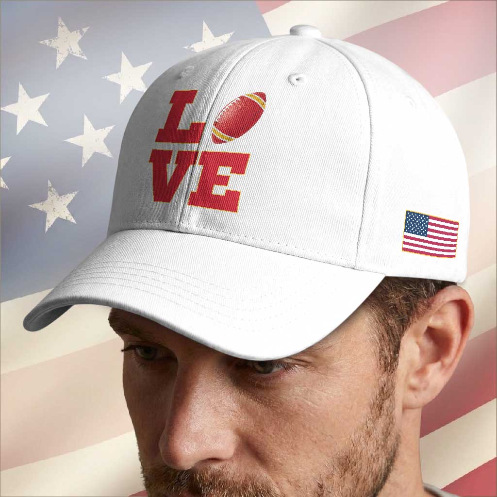 Love Midwest Football Baseball Cap Gift For Football Fans