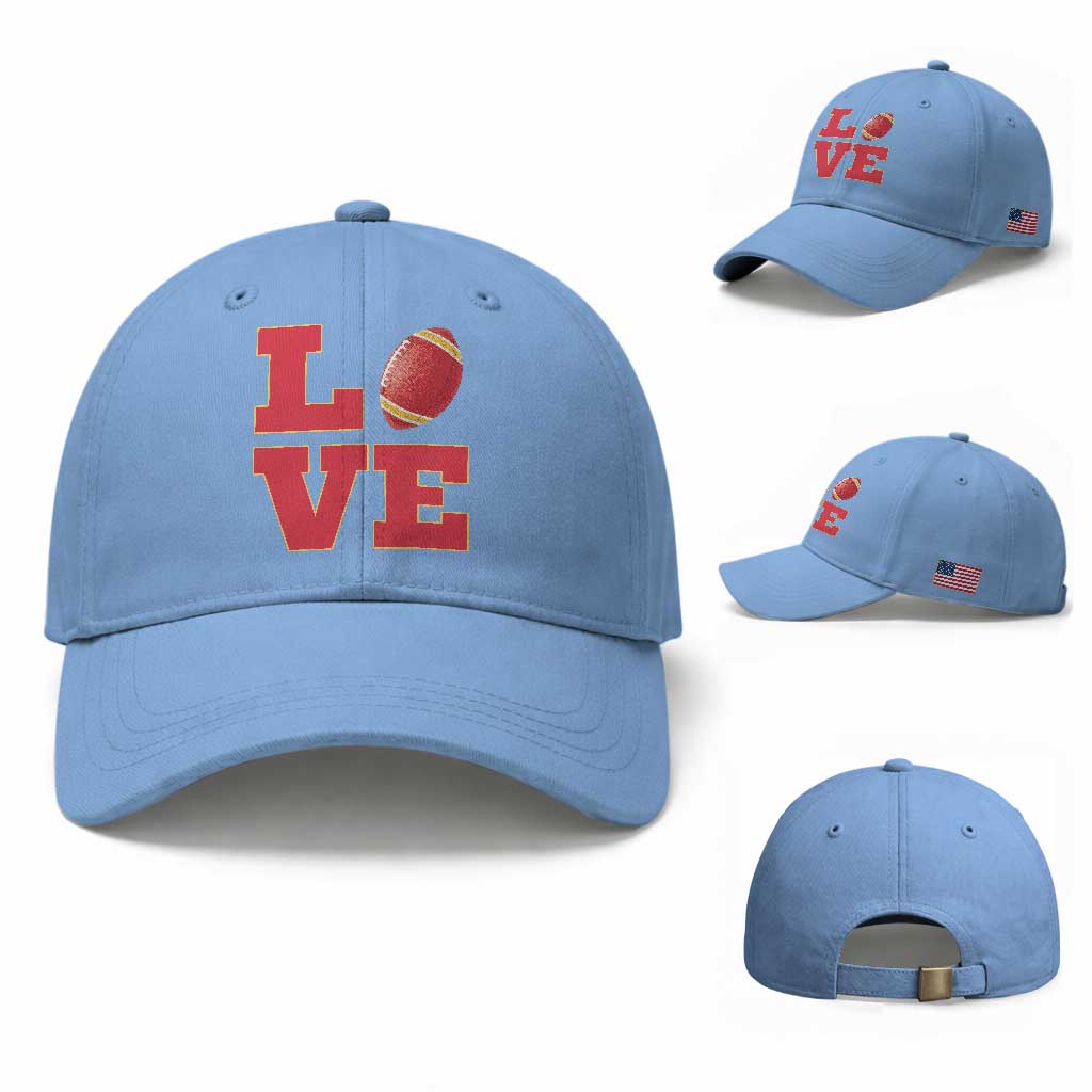 Love Midwest Football Baseball Cap Gift For Football Fans