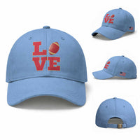 Love Midwest Football Baseball Cap Gift For Football Fans
