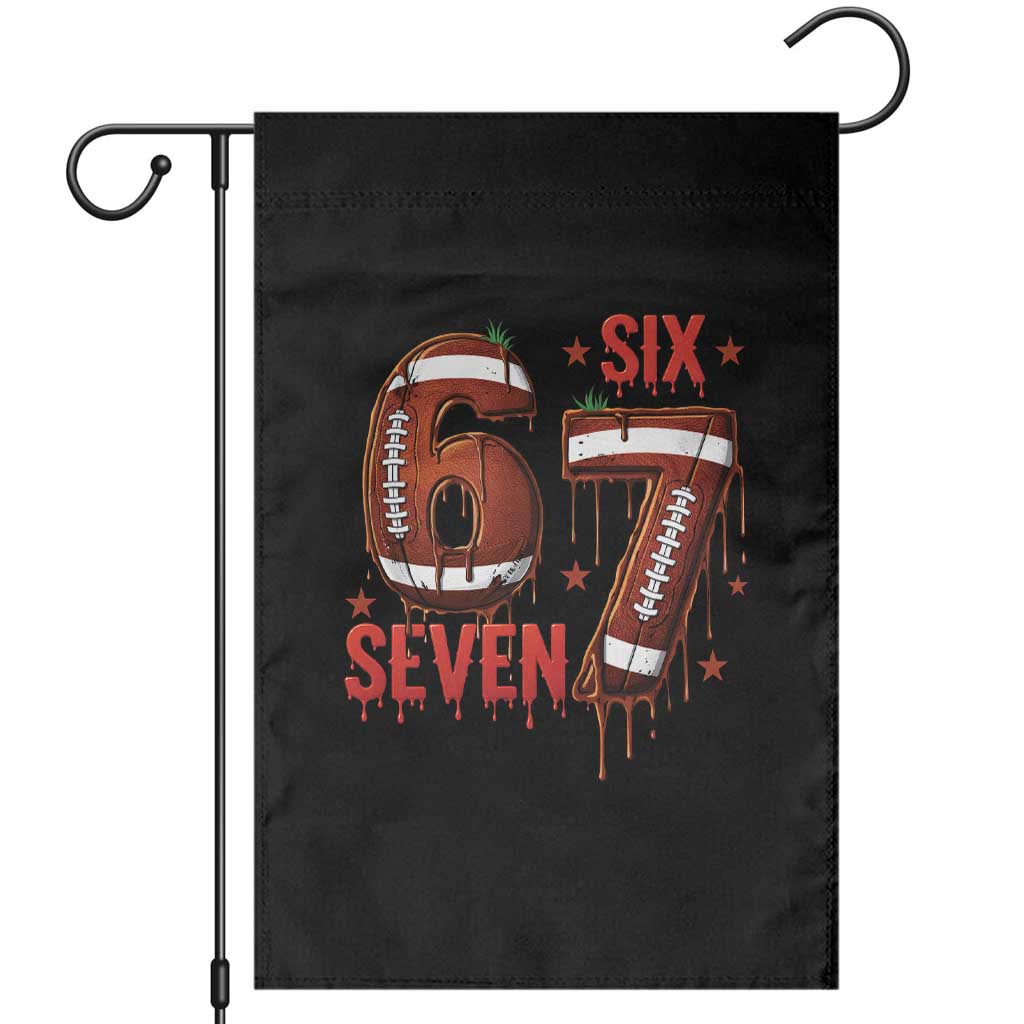 American Football Six Seven Meme Garden Flag Funny Gen Z Alpha Gift