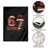 American Football Six Seven Meme Garden Flag Funny Gen Z Alpha Gift